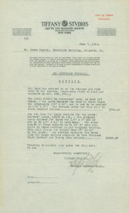 Copy of Order of Hugh White, Manager Contract Dept. by Hugh White